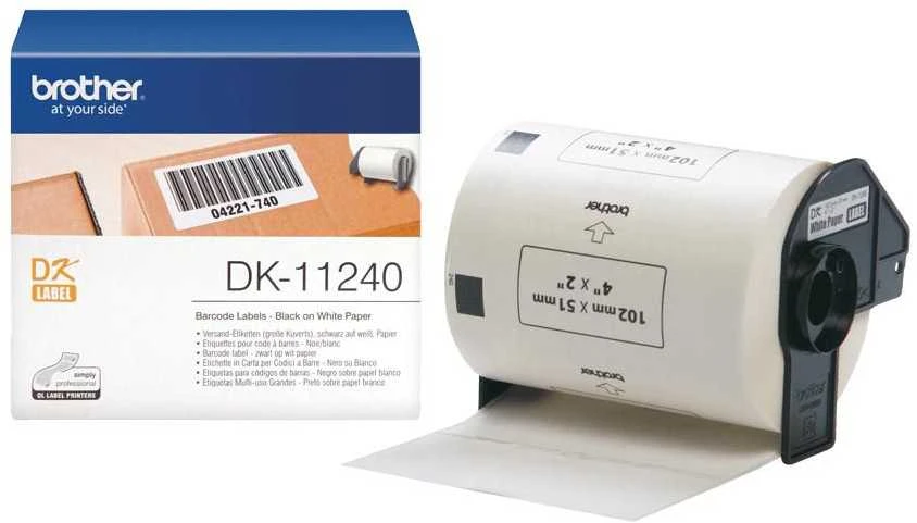 Brother DK-11240 etiketė spausdinimui Balta