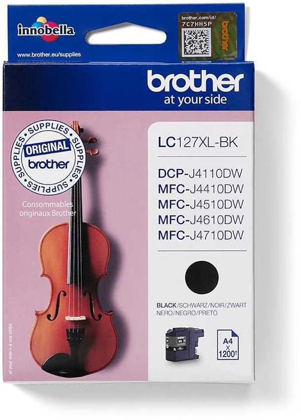 Brother Brolis LC127XLBK | Rašalo kasetė | Juodas