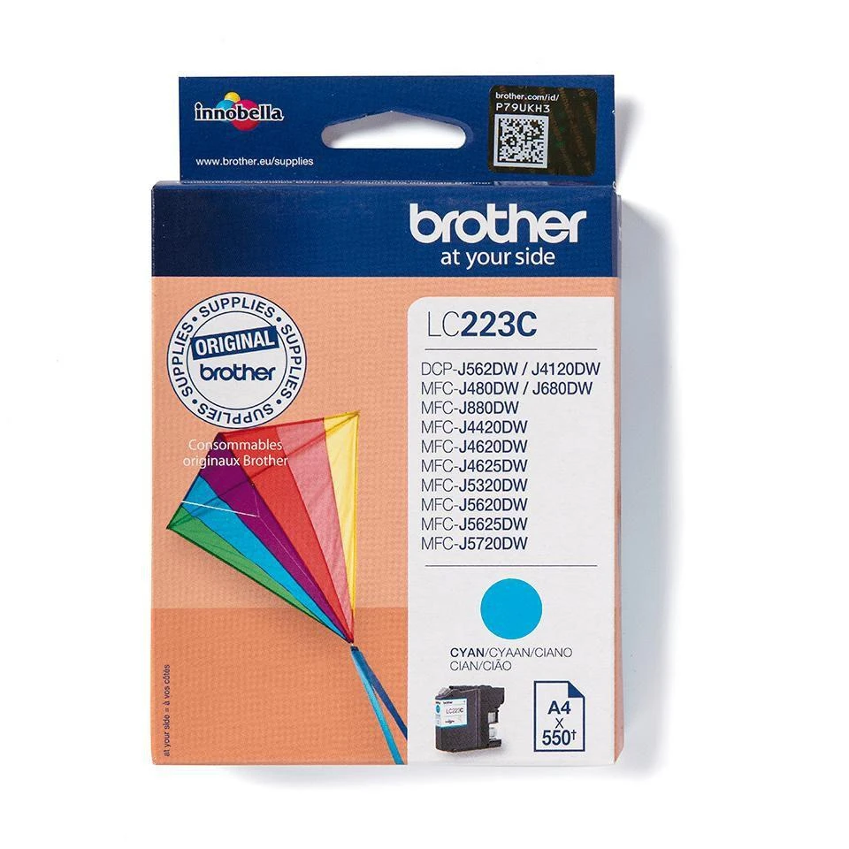 Brother LC-223C | Rašalo kasetė | Žydra spalva