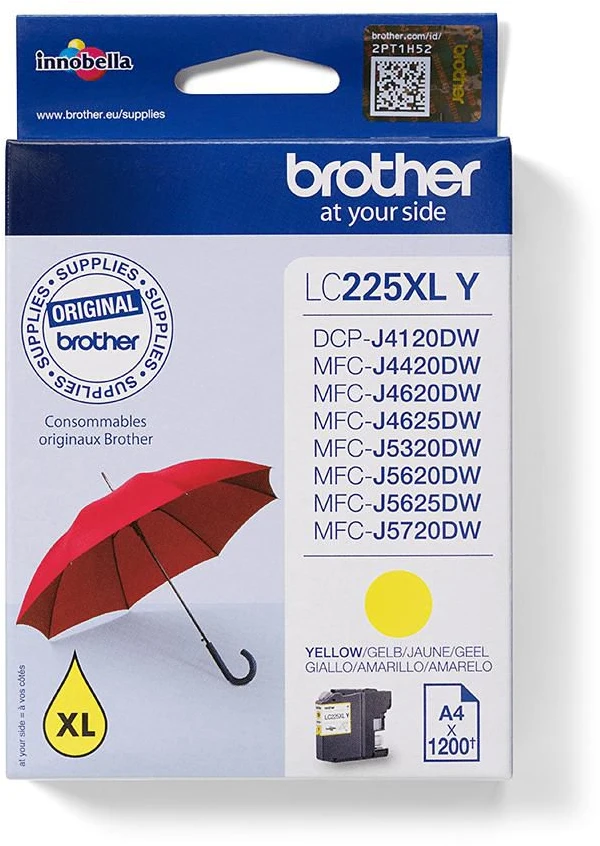 Brother LC125XLY | Rašalo kasetė | Geltona