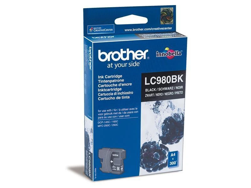 BROTHER LC-980BK TONERIS Juodas 300P