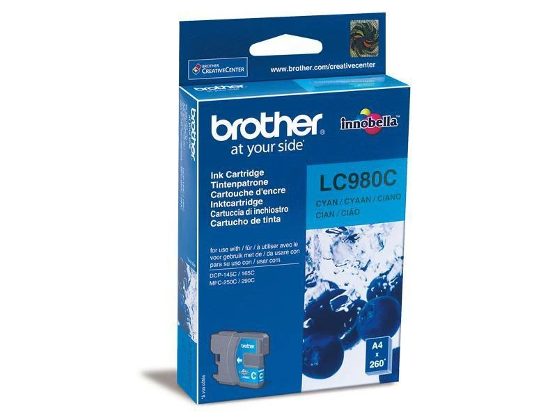 BROTHER LC-980C TONERIS CYAN 260P