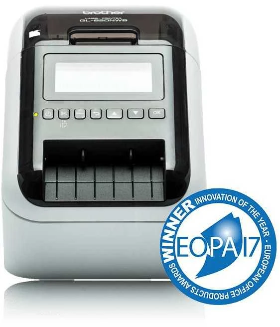 BROTHER QL-820NWBCVM stalinis etikečių spausdintuvas su termo spausdinimo funkcija, WIFI, BT, 6,2 cm (pridedamos 3 vnt. - DK-N55224)