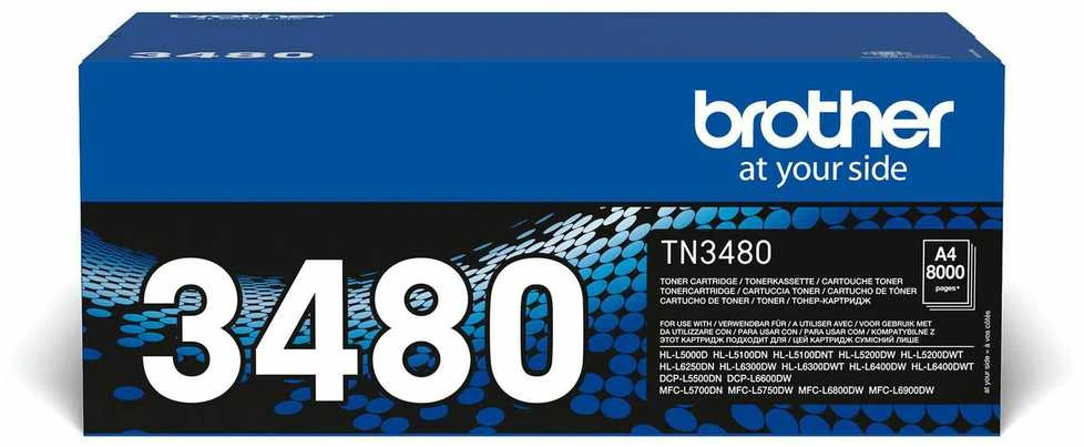BROTHER TN-3480 TONERIS Juodas 8000P