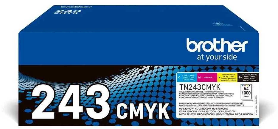 Toneris Brother TN243CMYK | 1000 psl.| DCP-L3510CDW, DCP-L3550CDW,