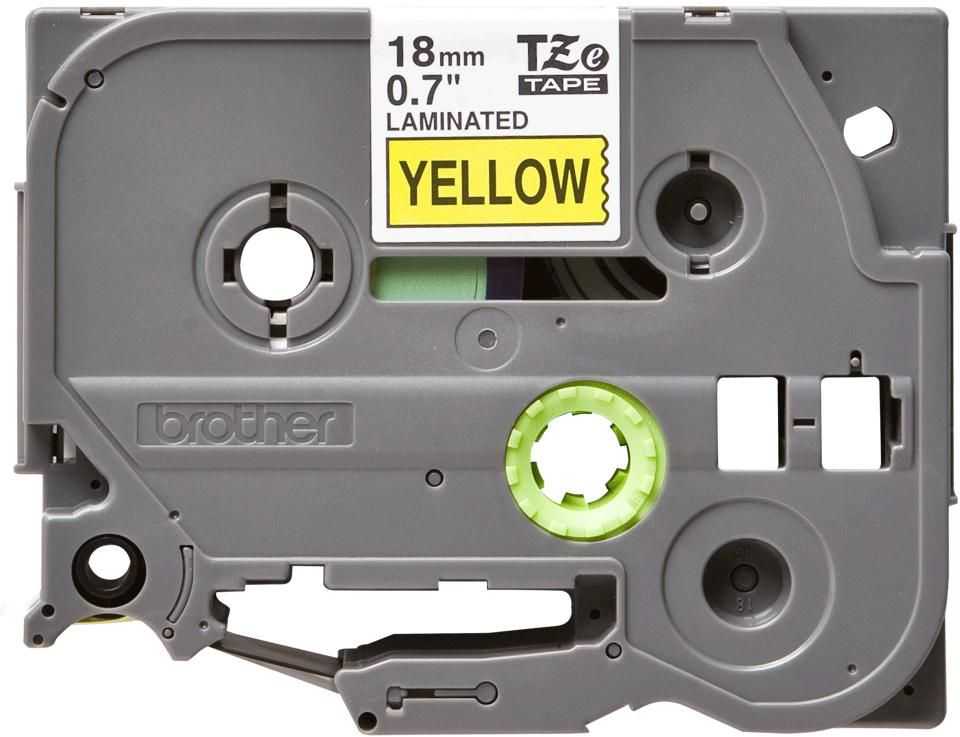 Brother Labeltape TZe-641 18mm geltona/žalia