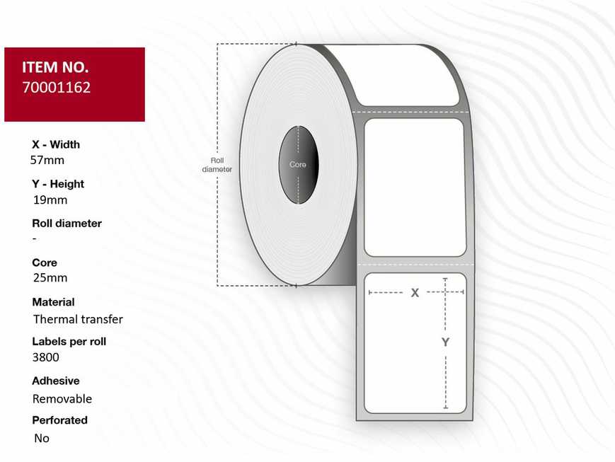 Capture Label, 57x19x25, 10 vnt. (70001162)