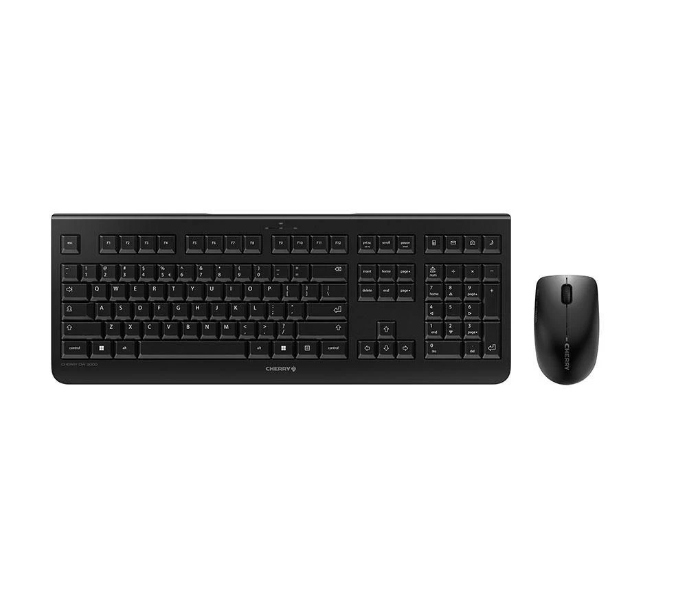CHERRY DW 3000 klaviatūra Radijo dažnio belaidė QWERTY Anglų (JAV) Juoda