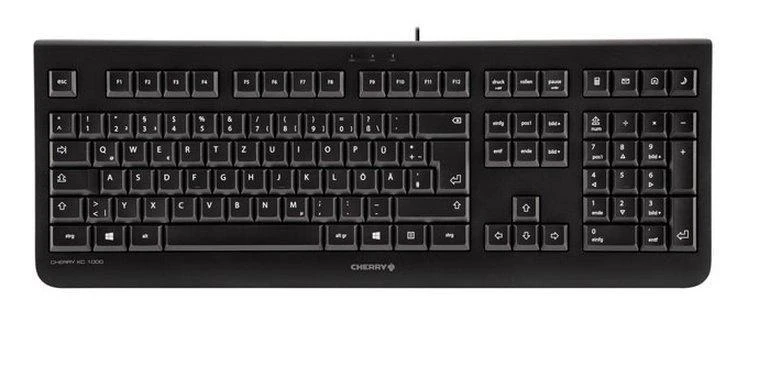 CHERRY KC 1000 Juodas - Klaviatūra USB SPANISH