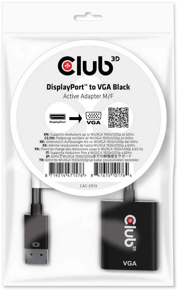 Club 3D Club3D adapteris aktyvus DisplayPort į VGA