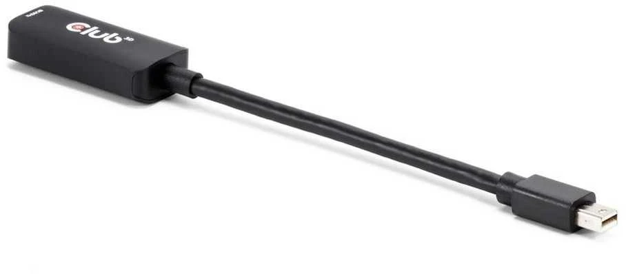 Club 3D Club3D adapteris miniDP 1.4 prie HDMI, 4K120Hz arba 8K60Hz HDR10+, M/F, 9cm