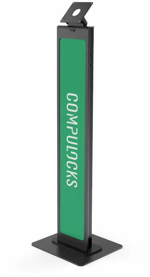Compulocks Laikiklis Maclocks Brandable VESA Mount BrandMe saugos grindų stovas - Atlenkiamas grindų stovas - Juodas