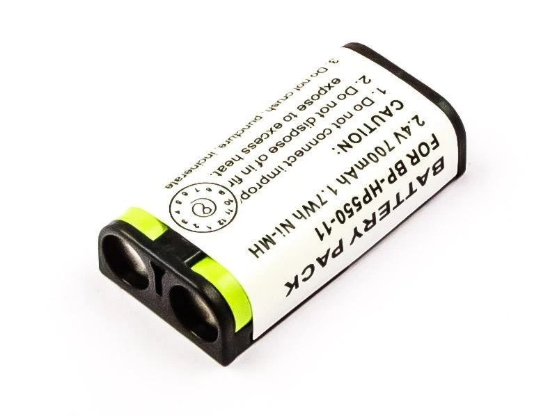 „MicroBattery“ 2 celių Ni-MH 2.4V 700mAh 1.7Wh ausinių baterija, skirta „Sony“ 175674721 175674722 BP-HP550 BP-HP550-11