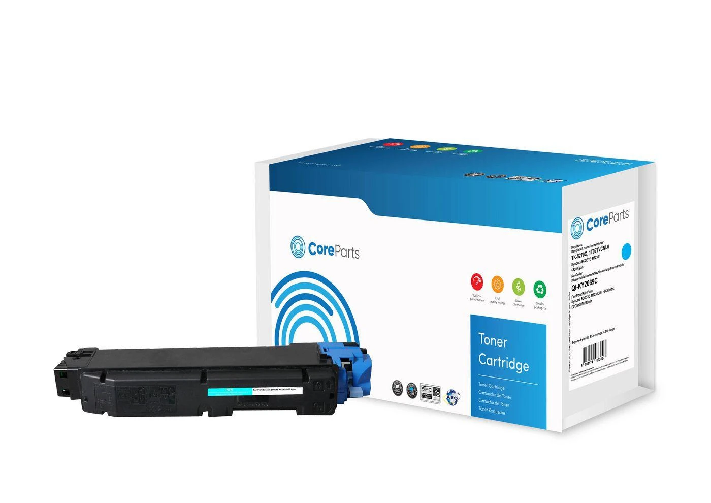 Kyocera Toneris CoreParts QI-KY2069C Cyan Addition TK-5270C (QI-KY2069C)
