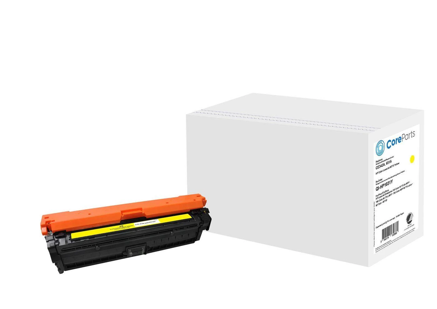 Coreparts Toneris Quality Imaging Geltona Zamiennik 651A (QI-HP1031Y)