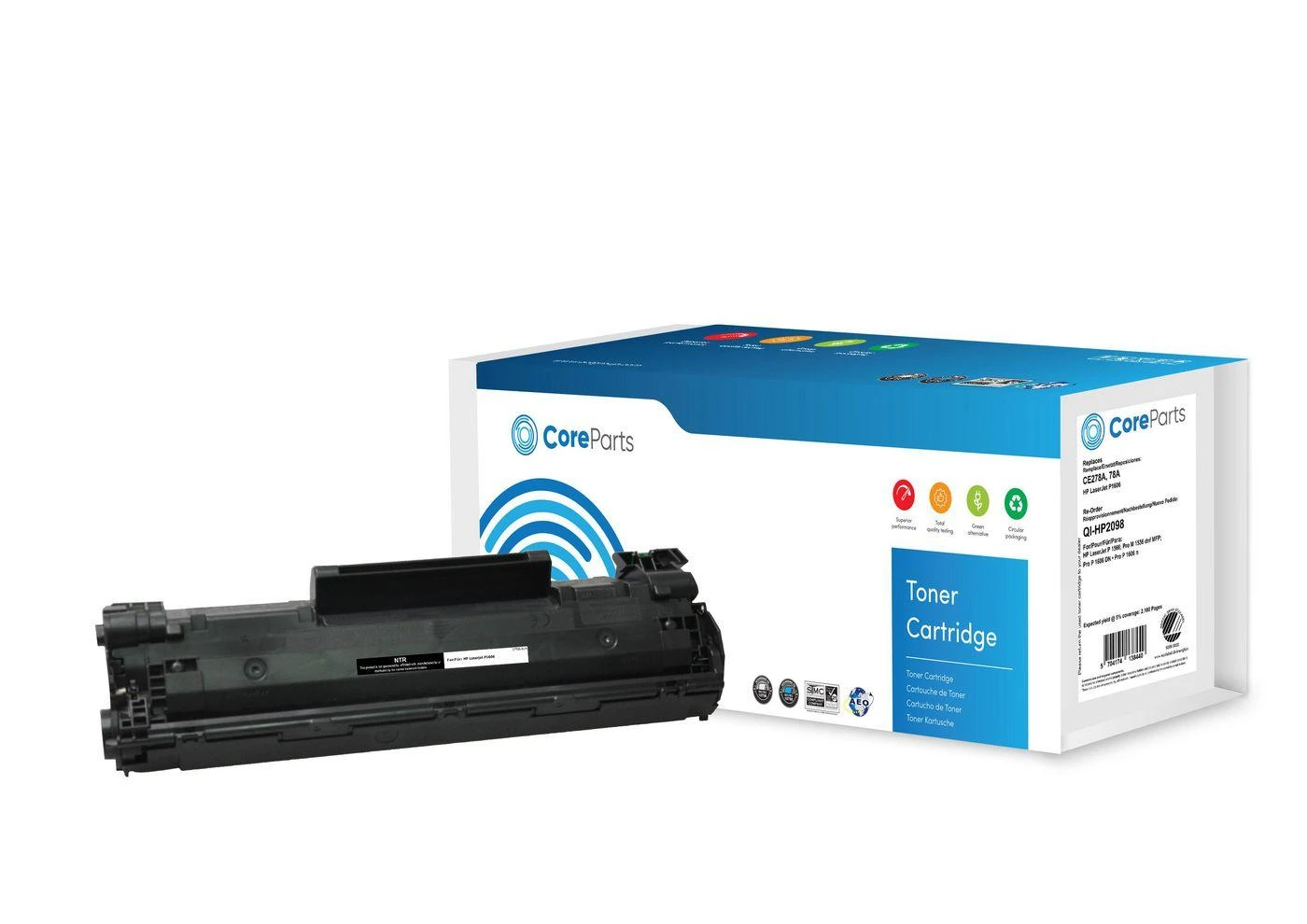 Coreparts Toneris Quality Imaging Juodieji pakeitimai 78A (QI-HP2098)