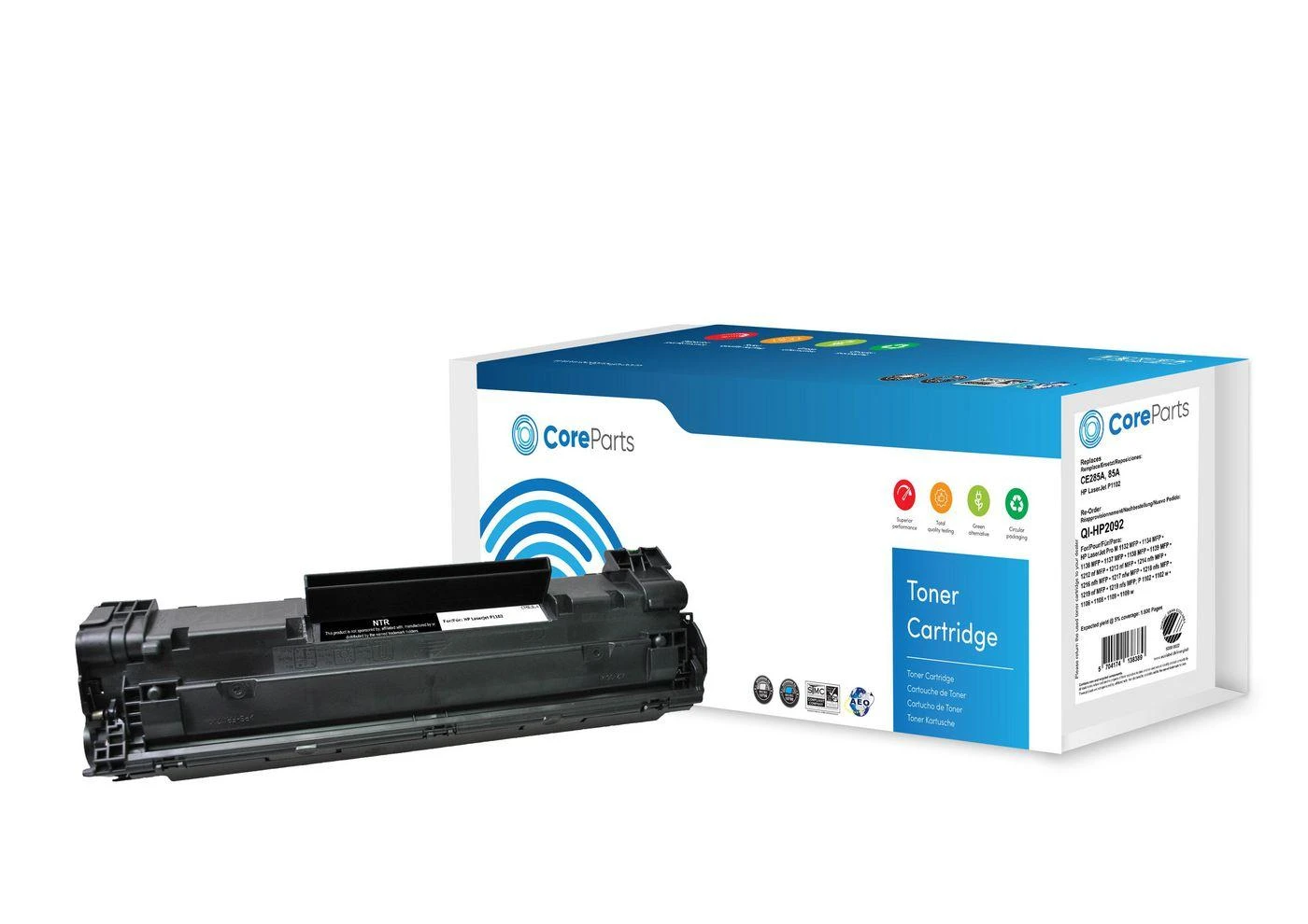Coreparts Toneris Quality Imaging Juodas Zamiennik 85A (QI-HP2092)