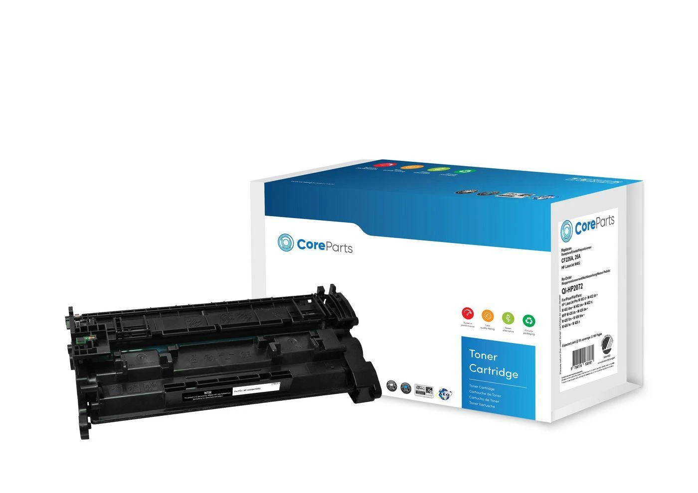 Coreparts Toneris Quality Imaging Juodas Zamiennik 26A (QI-HP2072)