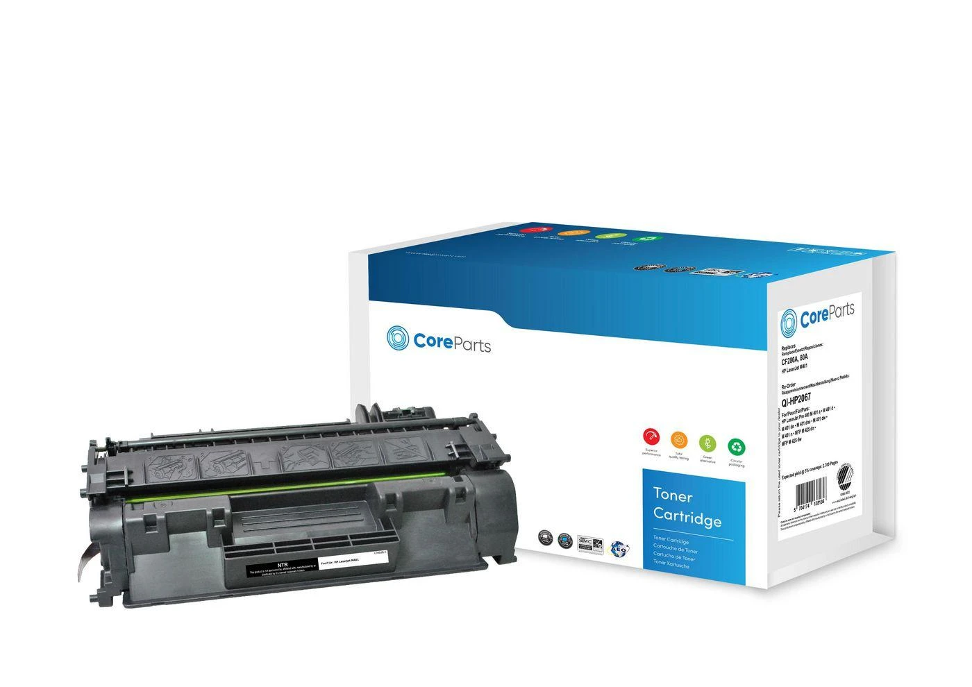 Coreparts Toneris Quality Imaging Juodas Zamiennik 80A (QI-HP2067)