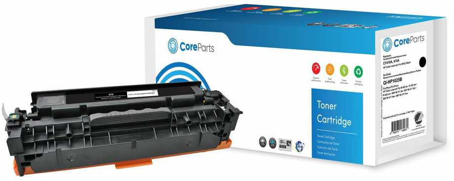 Coreparts Toneris Quality Imaging Juodas Zamiennik 410A (QI-HP1025B)