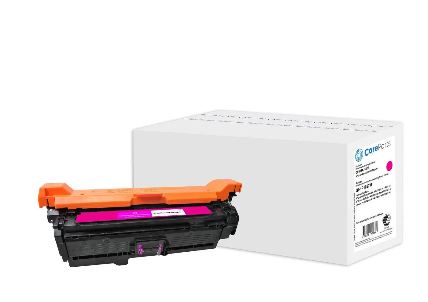 Coreparts Toneris Quality Imaging Magenta Zamiennik 507A (QI-HP1027M)