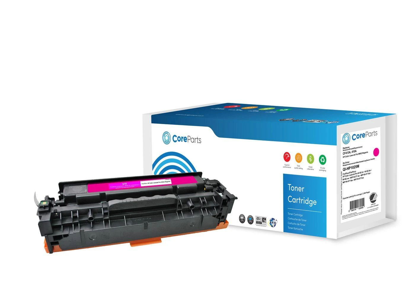 Coreparts Toneris Quality Imaging Magenta Zamiennik 410A (QI-HP1025M)