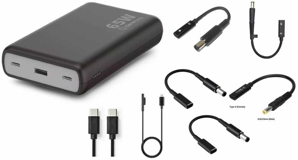 Powerbank CoreParts MBX- PB007 7 Adwin 20000mAh Juodas