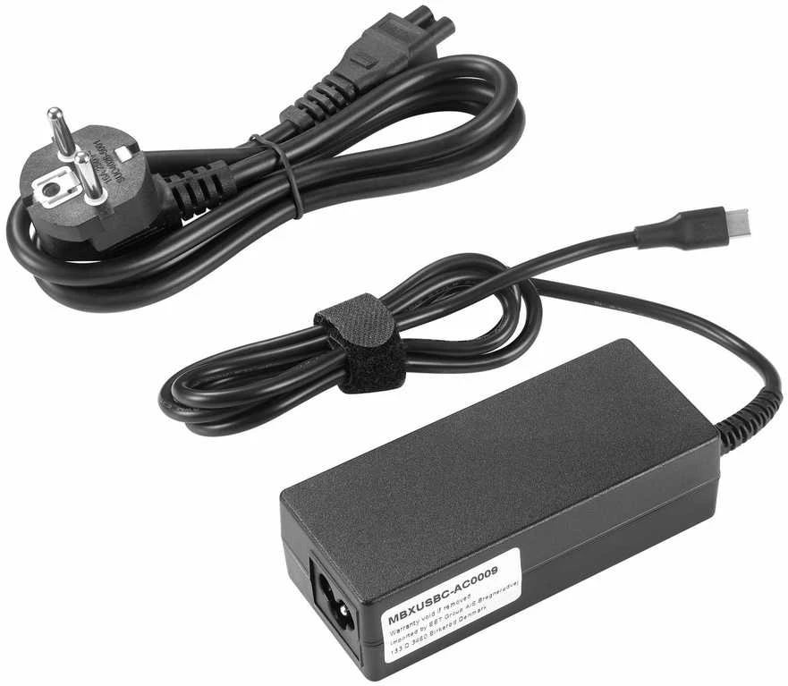 Coreparts „MicroBattery“ nešiojamojo kompiuterio maitinimo adapteris 65 W, USB-C, 3,5 A, 20 V (MBXUSBC-AC0009)
