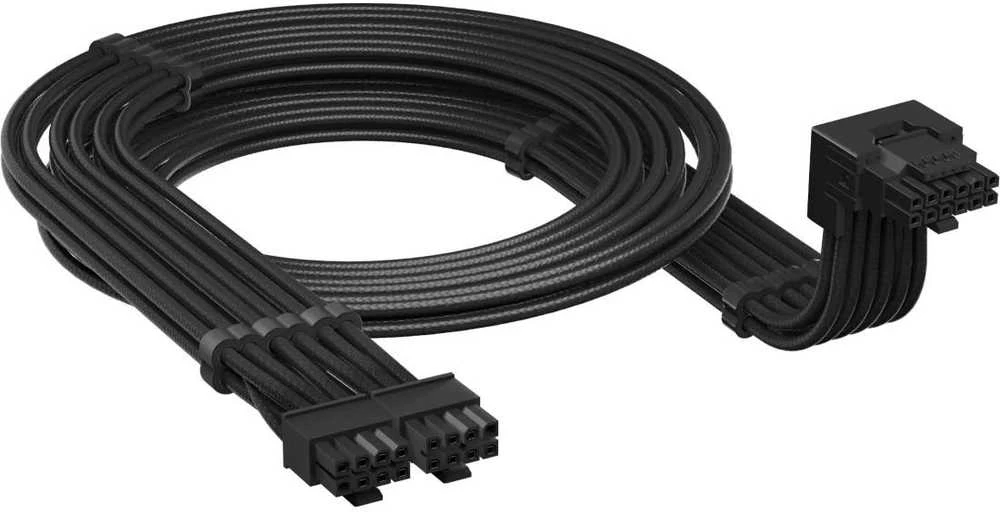 „Corsair Microsystems Corsair CP-8920350“, 12V-2x6, 2 x PCI-E (8 kontaktų), 0,65 m, kampinis, tiesus, 90°