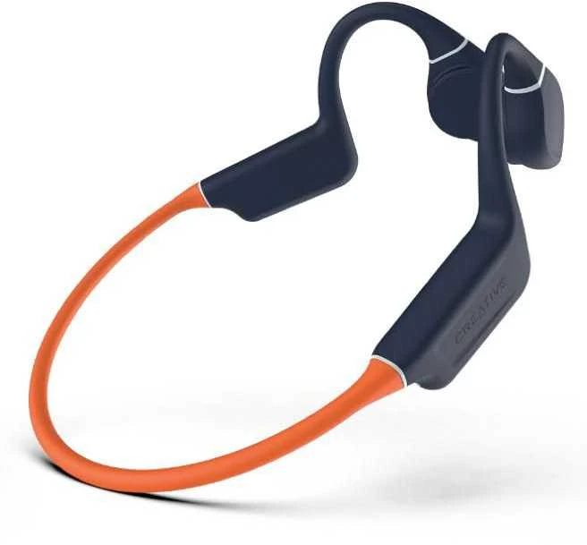 Creative ausinės belaidės Outlier Free Pro Plus oranžinės spalvos Bluetooth 5.3