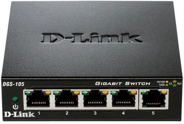 Šakotuvas D-Link DGS-105GL 5-Port Unmanaged Gigabit Switch