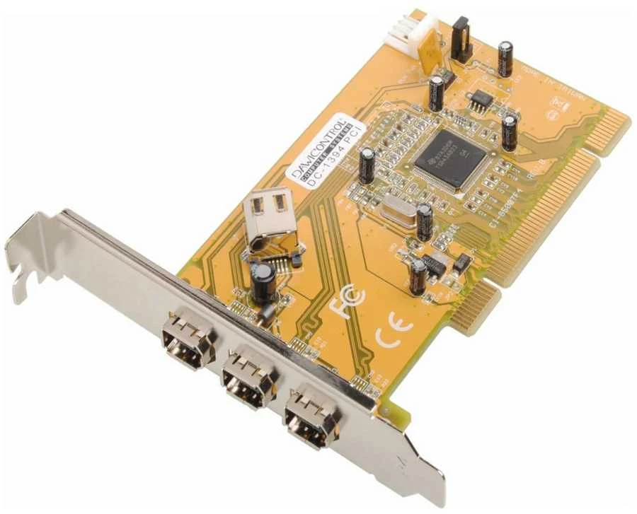Dawicontrol PCIe x1 valdiklis – 3x FireWire 400 (DC-1394)