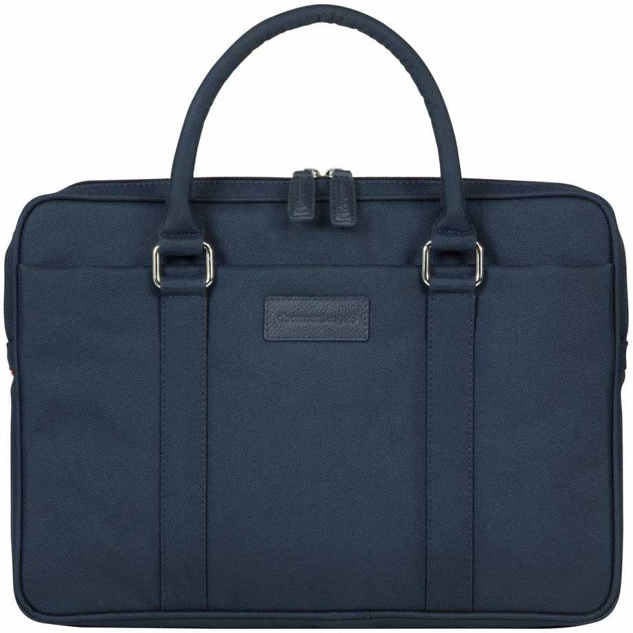 Dbramante1928 Krepšys dbramante Stelvio Slim Bag Pure - Krepšys na laptopa 14'' ze skóry licowej, tamsiai mėlyna