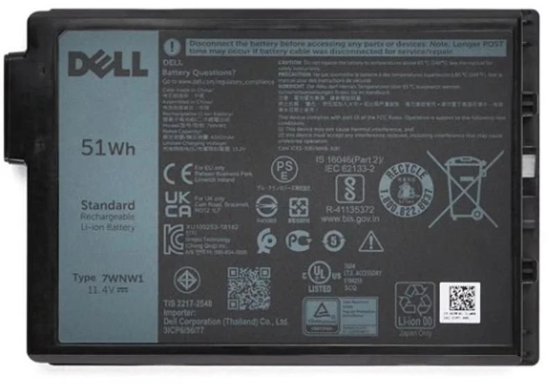 Dell „Origin Origin Storage“ 6NNCF ličio jonų (ličio jonų) pramoninis akumuliatorius 4254 mAh 11,4 V