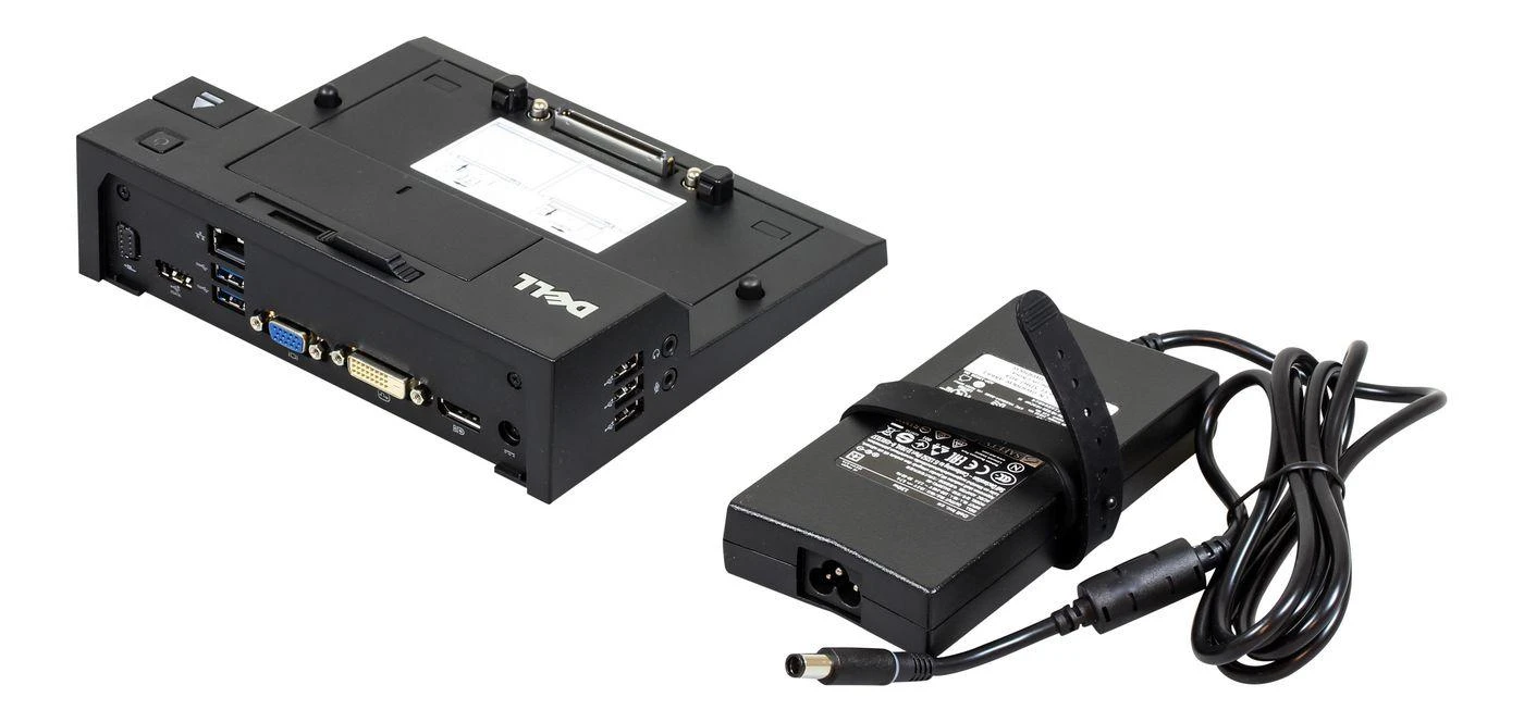 Dell E-Port replikatorius su maitinimo laidu