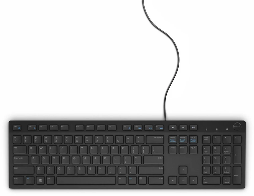 Dell Klaviatūra (DANISH) KB216, Standard, su laidu,