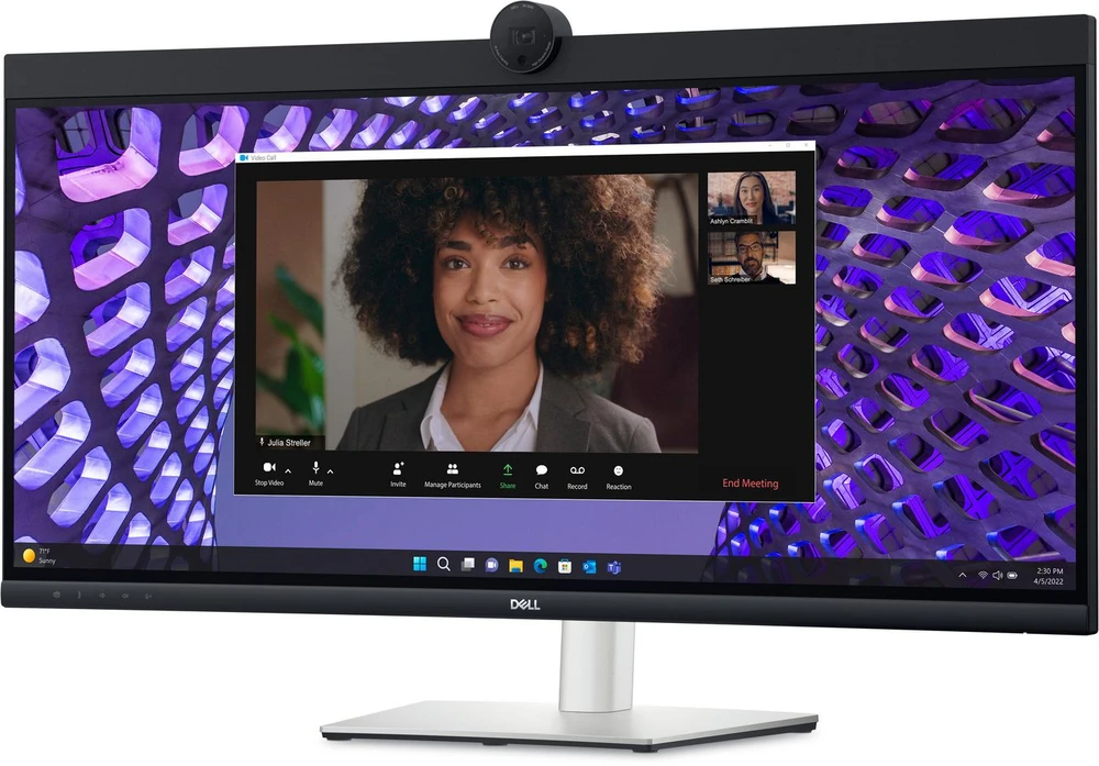 Dell Pro 34 Plus P3424WEB vaizdo konferencijų monitorius, 34" IPS WQHD