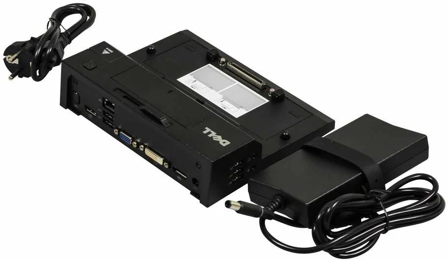 DELL 452-11422 knyginių kompiuterių dokas / jungčių replikatorius Prijungimas Juoda
