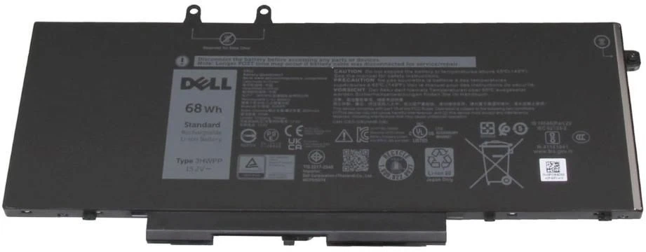 Dell Pirminė baterija: ličio 4 elementų, 68 Wh, 728 fb, baterija