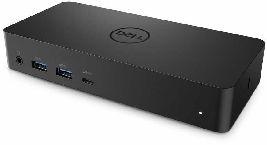 DELL D6000, Vielinis, USB 3.2 Gen 1 (3.1 Gen 1) Type-C, 10,100,1000 Mbit/s, Juoda, 3840 x 2160 pikselių, Kensington
