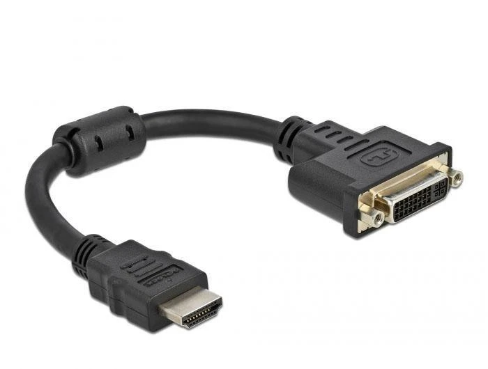 HDMI į DVI 24+5 adapteris su ferito žiedu
