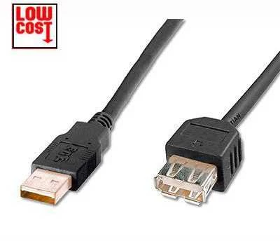 Assmann Electronic DIGITUS USB ilgintuvas A tipas M/F 1.8m USB 2.0 tinkamas bl