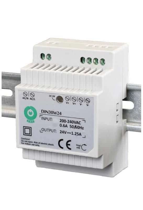 Oem Maitinimo šaltinis DIN30W24 tvirtinamas ant DIN bėgio 24V 1.25A 30W