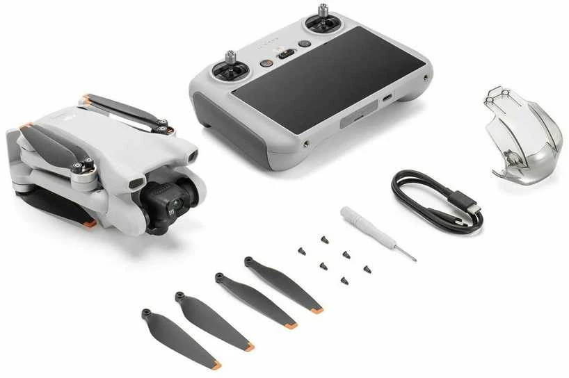 Dronas DJI Mini 3 Consumer su DJI RC, Baltos spalvos