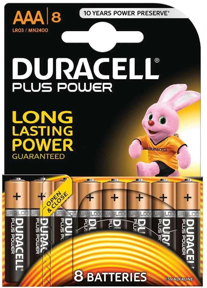 DURACELL Plus Boost MN2400 AAA BL8 | Duracell