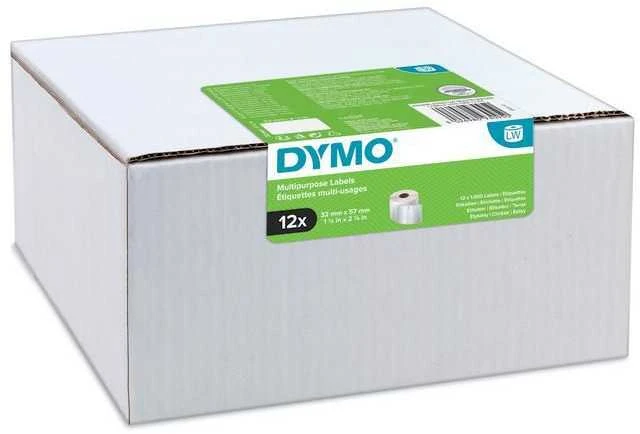 Dymo Dymo Universalios Etiketės 32 x 57 mm baltos 6x 1000 vnt.