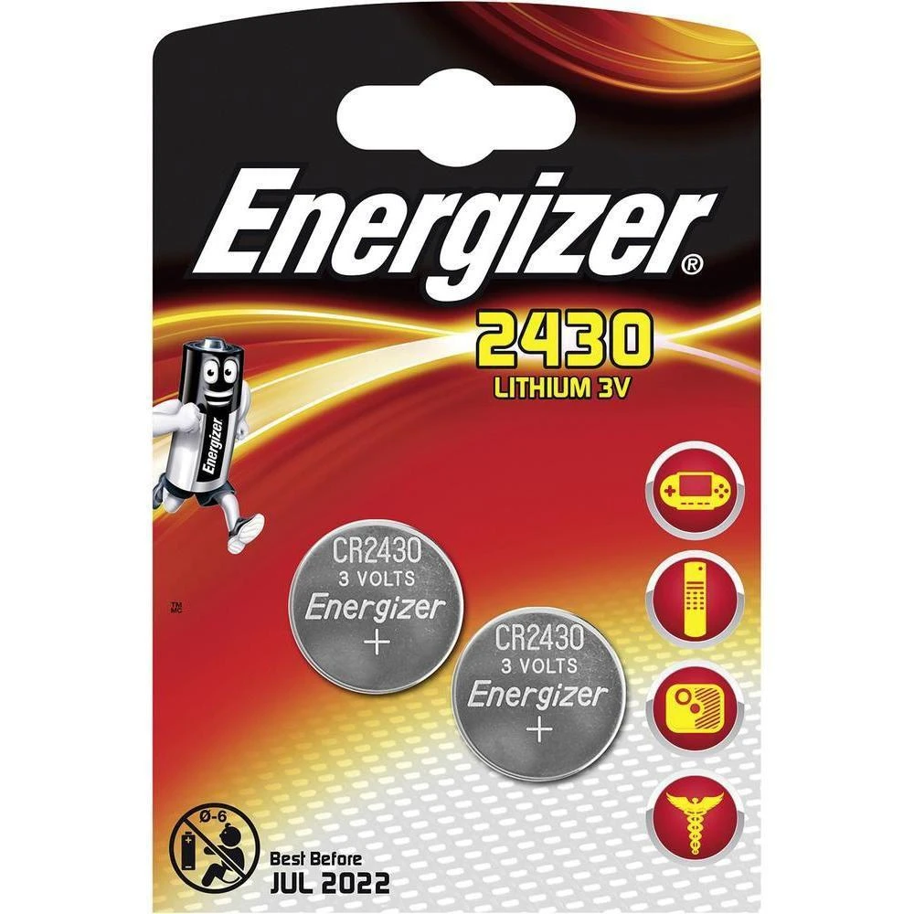 ENERGIZER ličio CR2430 baterijos, 2 vnt.