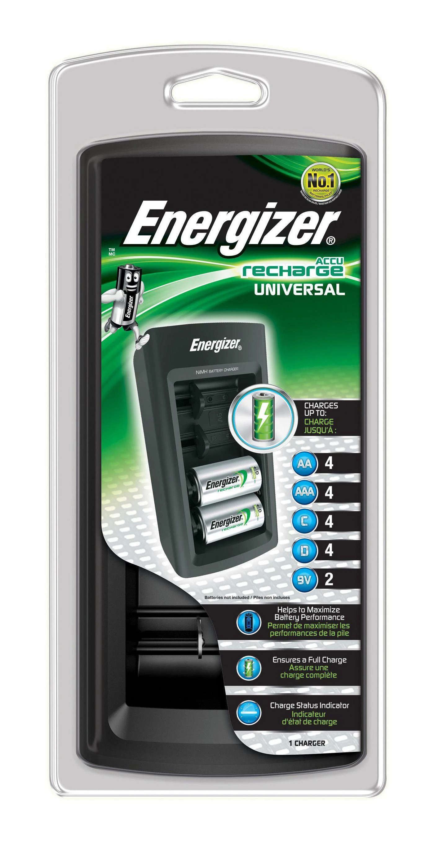 Energizer universalus elementų įkroviklis 