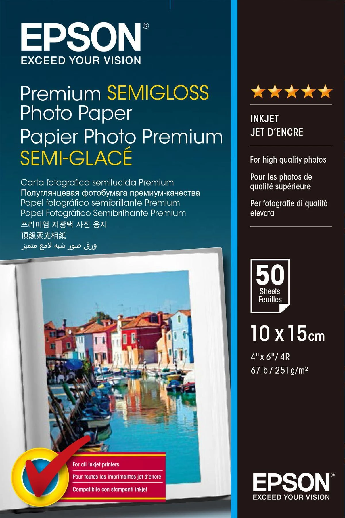 Epson Premium, 100 x 150 mm, 251g/m² fotopopierius