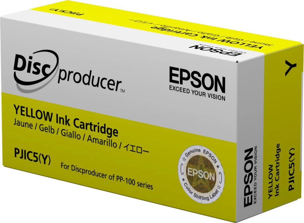 Rašalo Kasetė - Epson Discproducer PJIC7 30ml Original Geltona C13S020692